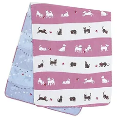 (Styleneo) 手拭い 犬 手拭い 犬柄 手ぬぐい 犬 犬柄のタオル 犬柄の日本手ぬぐい 88×34cm 素材 綿100％ (犬と猫)
