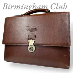 【B4318】 Birmingham Club バーミンガムクラブ ブリーフケース レザー シボ革 ブラウン ACE メンズ ビジネス A4