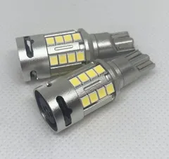 安心1年保証 爆光 ヘッドライト級 静音ファン搭載 T16  LED バックランプ 純白 New 特注ハイパワーLEDチップ24基搭載 12000lx キャンセラー内蔵 2個SET ポン付け 車検対応 高品質