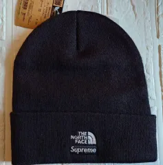 Supreme × THE NORTH FACE ザノースフェイス ビーニー ブラック