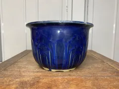 植木鉢　蘭鉢　不二　青　釉　ミニ盆栽　多肉植物　観葉植物　山野草　草花　花　雑木　柑橘　盆栽　サボテン　ガーデニング　鉢　盆栽鉢