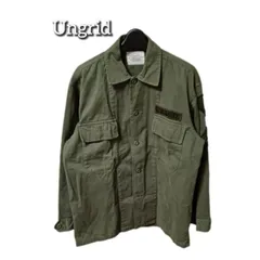 Ungrid　アングリッド　カーキ　ミリタリー　シャツジャケット