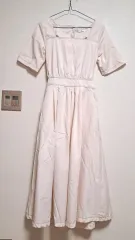 Gee アイボリー 半袖 ロング ONE PIECE 55 66