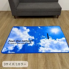 雑貨 ブルースカイカバー 50×105cm カーペット オールシーズン 北欧 おしゃれのサムネイル