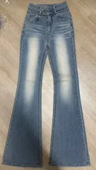 ハイウエスト ブーツカット デニム