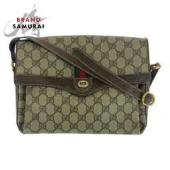 GUCCI グッチ ヴィンテージ シェリーライン オールドグッチ ベージュ GGスプリームキャンバス ショルダーバッグ レディース 506155【中古】