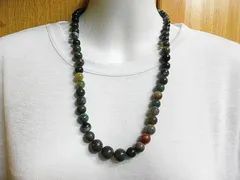 天然石 インディアアゲートネックレス　　260101024