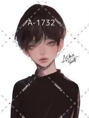 A-1732 メンズ ステッカー sticker 素材 コラージュ collage シール achashop