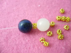 ビーズクラブ ロンデル メタルビーズ ７画小２連 金 ゴールド 50個 4mm メタルビーズ ブレスレット 金具 金属ビーズ パーツ