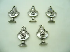 チャーム ネックレス シルバー 10個 20mm ビーズクラブ