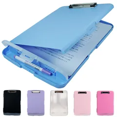 Niesporek クリップボードフォルダ A4 ファイルボード ルーズリーフ バインダーA4 2つ折り クリップボード 会議パッド クリップファイル 画板 メモパッド 書類ケース 収納仕切り 二つ折り 携帯便利 折り畳み式 多機能 事務用品 ペンホルダー ビ