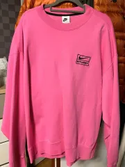 NIKE×ステューシー NIKE×STUSSY スウェット ピンク L