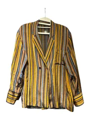 UNITED ARROWS マルチストライプ テーラードジャケット 長袖