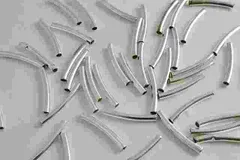 ビーズクラブ ロンデル メタルビーズ 管 くだ 25mm 古代銀 50個 ブレスレット ネックレス 金具 金属ビーズ パーツ