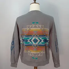 PENDLETON　Sサイズ　スウェット　バックプリント　ネイティブアメリカン柄　ペンドルトンのサムネイル