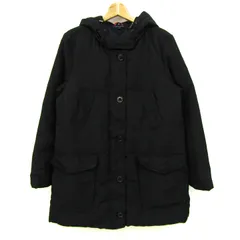 トミーヒルフィガー ダウンジャケット ジャンパー アウター ダウンパーカー レディース Lサイズ ブラック TOMMY HILFIGER 【中古】