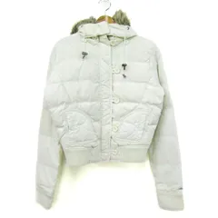 アバクロンビー&フィッチ ダウンジャケット ジャンパー アウター ダウンパーカー レディース Mサイズ 白 Abercrombie & Fitch 【中古】