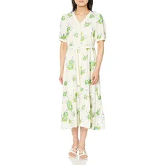 [グレースコンチネンタル] 2023SS ﾌﾗﾜｰ刺繍ﾊﾟﾌﾜﾝﾋﾟｰｽ レディース 0