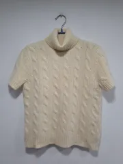 ラルフローレン ケーブル編み タートルネック ニット レディース Lサイズ