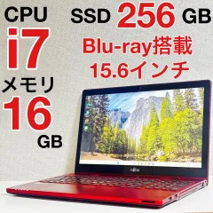 第4世代 Core i7 メモリ 16GB SSD 256GB Windows11 Office ノートパソコン 富士通