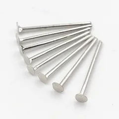 Tピン 16mm シルバー 銀 約300本 線径0.8mm 接続パーツ 基礎金具 材料 連結パーツ ハンドメイド アクセサリーパーツ ビーズクラブ