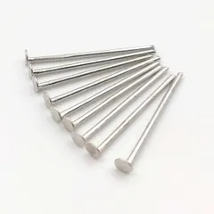 Tピン 20mm シルバー 銀 約300本 線径0.8mm 接続パーツ 基礎金具 材料 連結パーツ ハンドメイド アクセサリーパーツ ビーズクラブ