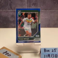 2024-25 Panini Donruss Optic Iliman Ndiaye 146/149 Senegal Blue Prizm カード