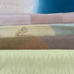 優品 帯揚げ5枚セット 薄黄 正絹 和装小物  【中古】