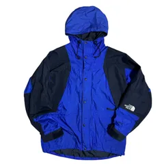 【古着/USED】90ｓ THE NORTH FACE GORE-TEX マウンテンジャケット 青黒 フード付き（Ｌサイズ）