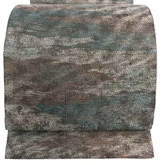 【美品】 袋帯 名品 幾何学模様 金糸 箔 ベージュ 全通 正絹 【中古】