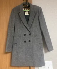 ウール100% ヘリンボーンコート55