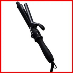 【数量限定】海外対応 SL-008AB 25mm コテ ヘアアイロン カール ブラック セラミック サロニア SALONIA