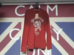 バックルー ドクロ スウェット ヴィンテージ Tシャツ M 95 ダークオレンジ