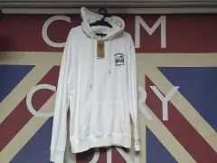 バックル 3段裏毛 ルーズフィット フーディー M 95 L 100 白