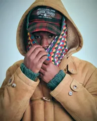 DENIM TEARS（デニムティアーズ） Derry Shearling Duffle Coat