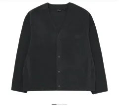 新品 UNIQLO ニードルズ フリース カーディガン DARK GRAY Lサイズ