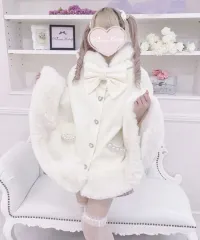 (実物画像あり) マズ Free! ポンチョ 白 プリンセス メロディ コート 量産型 地雷系