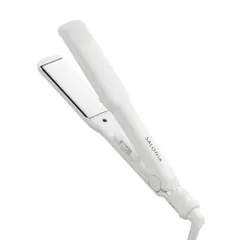 SALONIA サロニア ストレートアイロン ヘアアイロン 35mm 耐熱ポーチ付 海外対応 SL-004SW ホワイト