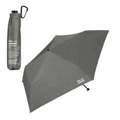 【2025】男の晴雨兼用傘 日傘 IZA Type: ULTRA LIGHT グレー [遮光率100%・UVカット率100%・UPF50＋・遮熱