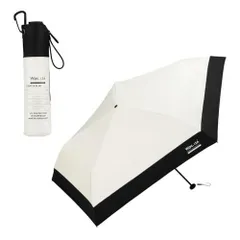 【2025】男の晴雨兼用傘 日傘 IZA Type:LIGHT ＆ SLIM オフ×ブラック [遮光率100%・UVカット率100%・UPF50