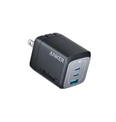 Anker Prime Wall Charger (67W, 3 ports, GaN) (ブラック)【 PD対応/PSE技術基準適合/折りたたみ式プラグ】iPhone 17 / 17 Pro / 17 Pro Max 他 iPhone シリーズ MacB★m
