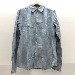 Ralph Lauren ラルフローレン メンズ長袖シャツ ブルー/ストライプ SGMT10-9952