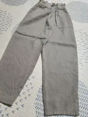 ザラキッズ プリーツ ペーパーバック パンツ 7y 新品