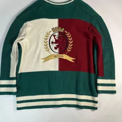 TOMMY HILFIGER ニット　カーディガン　豪華刺繍　金ボタン