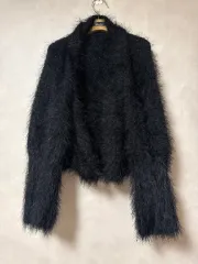 ファーショールカーディガン