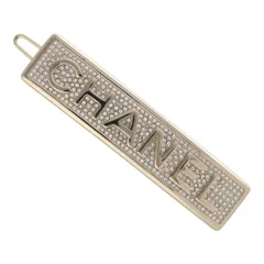 【中古】 CHANEL シャネル バレッタ バレッタ  B21C ロゴ ラインストーン バレッタ 髪留め 24006250 YM