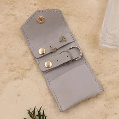 ☆ グレー ☆ ジュエリーポーチ アクセサリーポーチ 携帯用 トラベル S アクセサリーケース 持ち運び 小さい アクセサリーポーチ ジュエリーポーチ ジュエリーケース アクセサリー 収納 携帯用 コンパクト ミニ トラベル 収納ケース 収納ポーチ ピアス