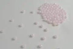 ビーズクラブ ガラスビーズ ボタンカット No.46 6mm 薄ピンク 連売り ビーズパーツ ネックレス ブレスレット