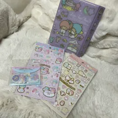 (新品) リトルツインスターズ キキ＆ララ 収納ボックスダイアリー＋ステッカーセット