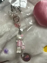 天使と悪魔 ハローキティ ロングキーホルダー